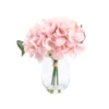 17cm Pink Hydrangeas Artificial Plant In Clear Glass Vase 2 17cm Pink Hydrangeas Artificial Plant In Clear Glass Vase -Greenie Shop 17cm pink hydrangeas artificial plant in clear glass vase5010795682645 01c bq