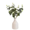 25cm Eucalyptus Stems Artificial Plant In Natural Ceramic Bottle Vase -Greenie Shop 25cm eucalyptus stems artificial plant in natural ceramic bottle vase5010795682676 02c bq