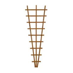 6ft Fan Pine Trellis Panel (W)66cm X (H)183cm