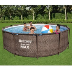 Bestway Steel Pro Rattan Print Metal & Plastic Pool 13 Bestway Steel Pro Rattan Print Metal & Plastic Pool -Greenie Shop bestway steel pro rattan print metal plastic pool6942138986228 01i bq