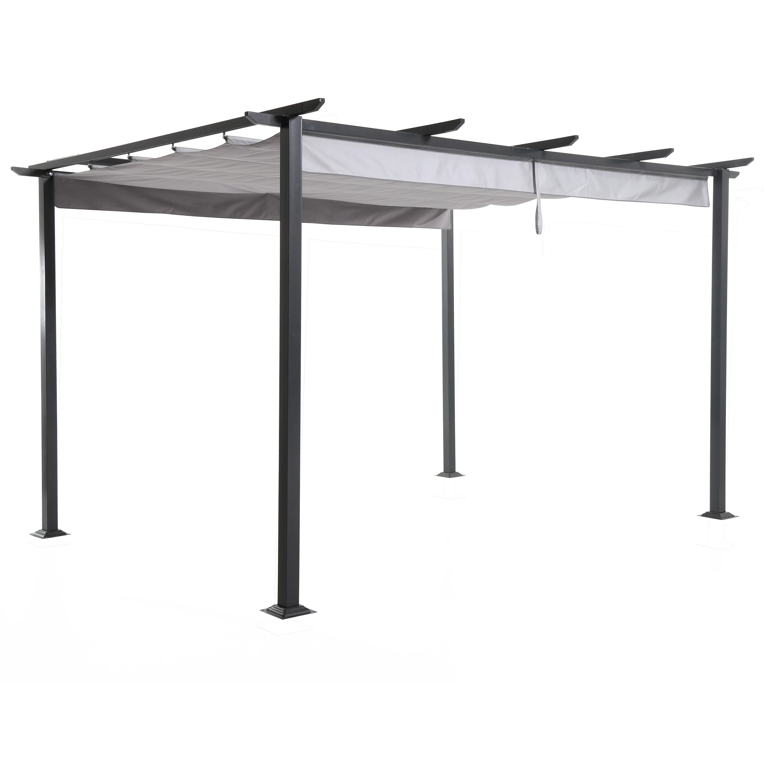 Blooma Moses Black Rectangular Gazebo, (W)4m (D)3m - Assembly Required 3 Blooma Moses Black Rectangular Gazebo, (W)4m (D)3m - Assembly Required