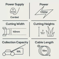 Bosch AdvancedRotak 650 Corded Rotary Lawnmower 17 Bosch AdvancedRotak 650 Corded Rotary Lawnmower -Greenie Shop bosch advancedrotak 650 corded rotary lawnmower4059952526621 01t EN bq