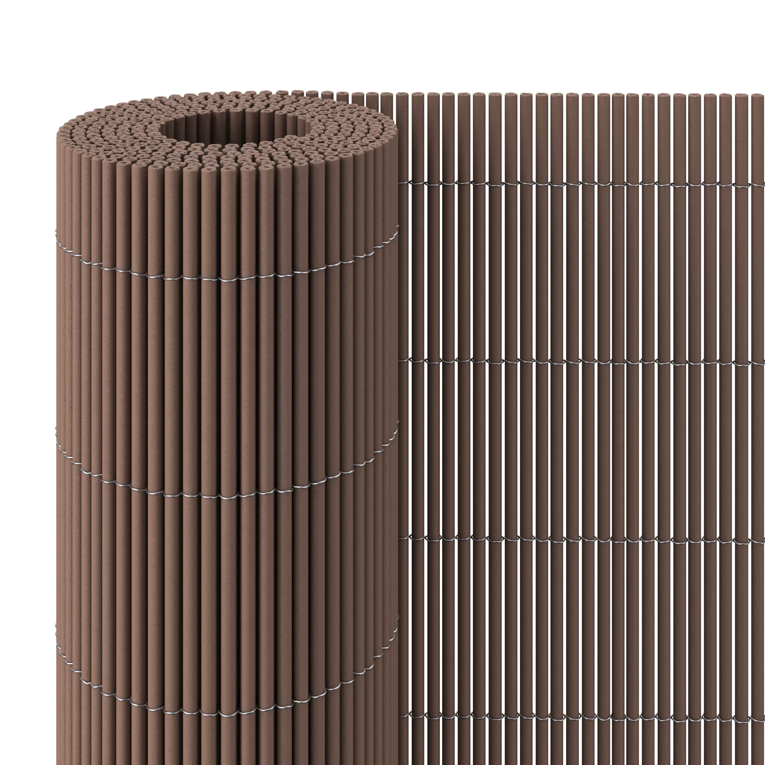 Brown Composite Garden Screen (H)1m (W)3m 3 Brown Composite Garden Screen (H)1m (W)3m