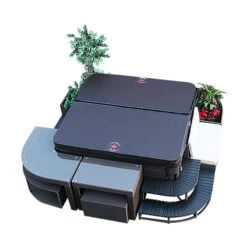 Canadian Spa Company Brown Straight Bar & Stool 10 Canadian Spa Company Brown Straight Bar & Stool -Greenie Shop canadian spa company brown straight bar stool0700697210996 23c