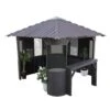 Canadian Spa Company Frazer Square Gazebo, (W)3.37m (D)3.37m - Assembly Required -Greenie Shop canadian spa company frazer square gazebo w 3 37m d 3 37m assembly required0700697209570 02c bq
