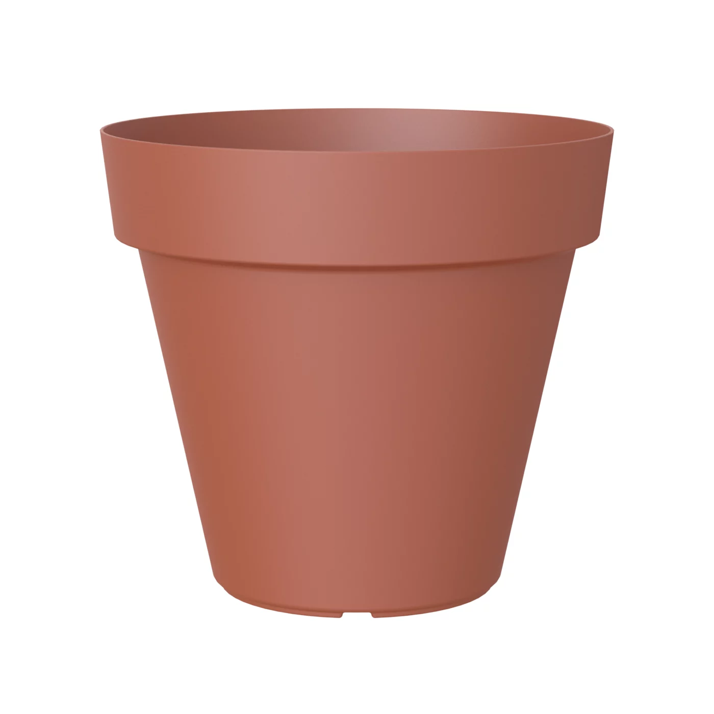 Capri Terracotta Polypropylene (PP) Plain Round Plant Pot (Dia)60cm 3 Capri Terracotta Polypropylene (PP) Plain Round Plant Pot (Dia)60cm