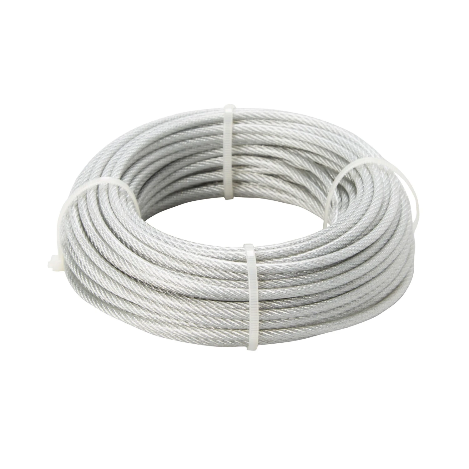 Diall White PVC & Steel Cable, (L)20m (Dia)4mm 3 Diall White PVC & Steel Cable, (L)20m (Dia)4mm