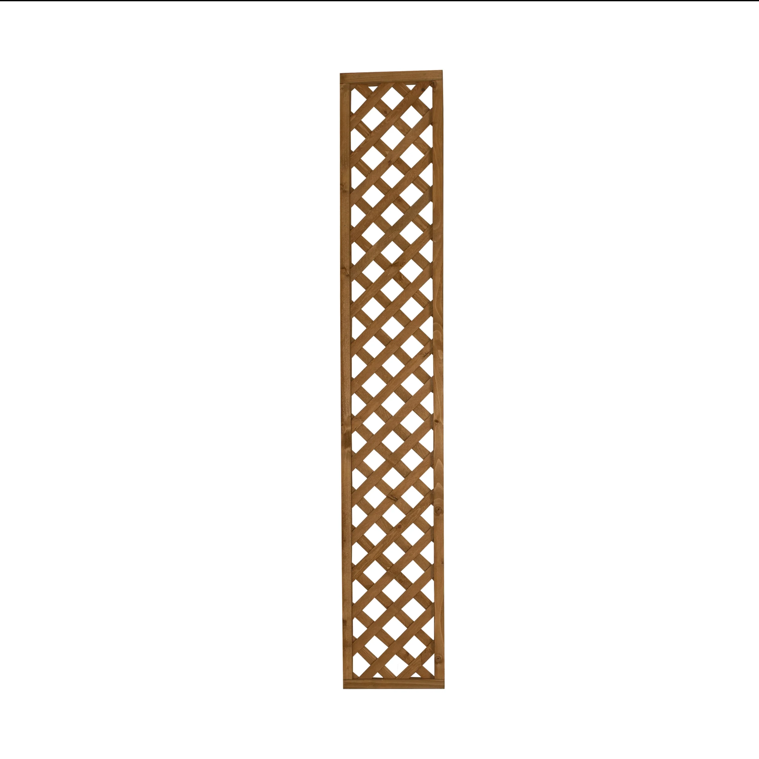 Diamond Pine Trellis Panel, Pack Of 4 (W)183cm X (H)32cm 3 Diamond Pine Trellis Panel, Pack Of 4 (W)183cm X (H)32cm