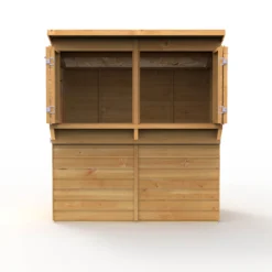 Forest Garden 6x3 Ft Pent Shiplap Garden Bar With Single Door -Greenie Shop forest garden 6x3 ft pent shiplap garden bar with single door5013053184066 06c bq