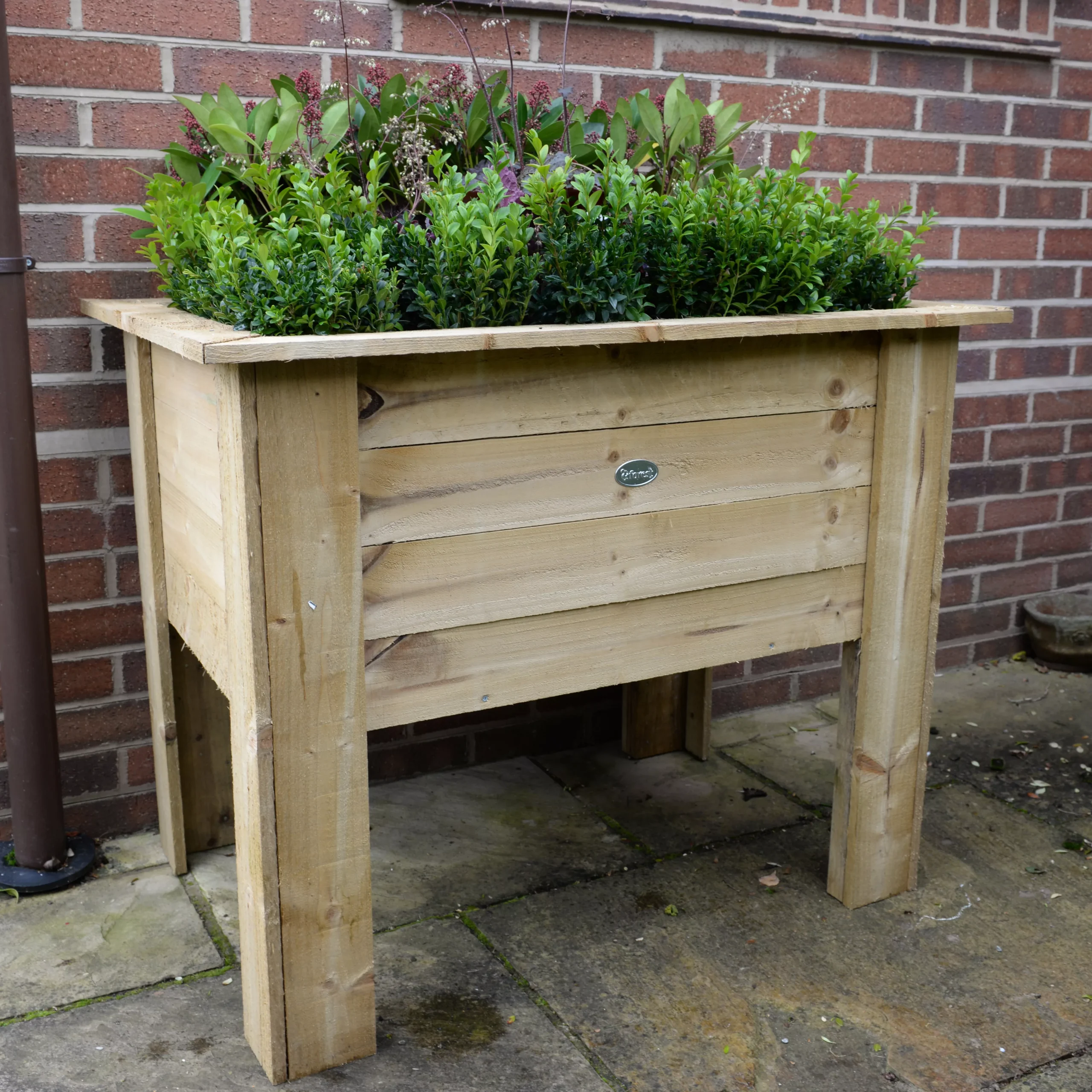 Forest Garden Deep Root Wooden Rectangular Planter 6 Forest Garden Deep Root Wooden Rectangular Planter - Image 4