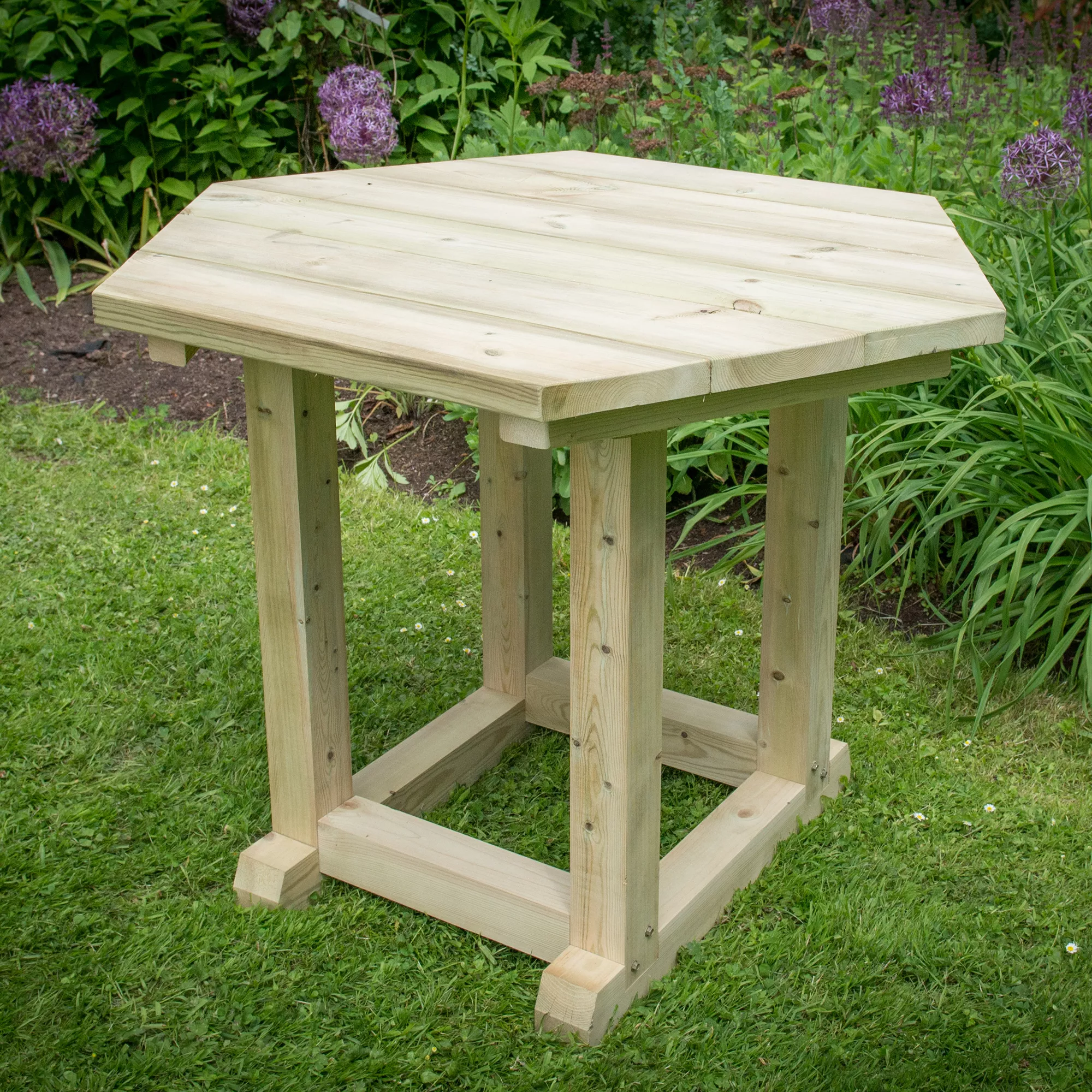 Forest Garden Furnished Hexagonal Gazebo, (W)3.3m (D)2.84m 5 Forest Garden Furnished Hexagonal Gazebo, (W)3.3m (D)2.84m - Image 3