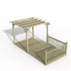 Forest Garden Grey Pergola & Decking Kit, X4 Post X2 Balustrade (H) 2.5m X (W) 5.2m - Canopy Included 1 Forest Garden Grey Pergola & Decking Kit, X4 Post X2 Balustrade (H) 2.5m X (W) 5.2m - Canopy Included -Greenie Shop forest garden grey pergola decking kit x4 post x2 balustrade h 2 5m x w 5 2m canopy included5013053192641 01c