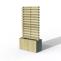 Forest Garden Living Screen Natural Timber Rectangular Planter (H) 180cm X (W) 90cm