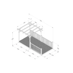Forest Garden Natural Pergola & Decking Kit, X4 Post X3 Balustrade (H) 2.5m X (W) 5.2m 5 Forest Garden Natural Pergola & Decking Kit, X4 Post X3 Balustrade (H) 2.5m X (W) 5.2m -Greenie Shop forest garden natural pergola decking kit x4 post x3 balustrade h 2 5m x w 5 2m5013053192528 01t