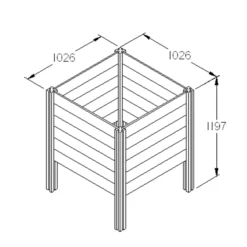 Forest Garden Slot Down Composter 650L 7 Forest Garden Slot Down Composter 650L -Greenie Shop forest garden slot down composter 650l5013053132241 01t