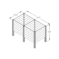 Forest Garden Slot Down Composter Extension Kit 650L 11 Forest Garden Slot Down Composter Extension Kit 650L -Greenie Shop forest garden slot down composter extension kit 650l5013053133545 01t