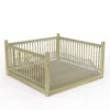 Forest Garden Softwood Decking Kit, X3 Balustrade (L) 1.31m X (W) 2.46m -Greenie Shop forest garden softwood decking kit x3 balustrade l 1 31m x w 2 46m5013053192337 01c
