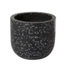 GoodHome Charcoal Speckled Circular Plant Pot (Dia)16.2cm -Greenie Shop goodhome charcoal speckled circular plant pot dia 16 2cm3663602441588 02c bq