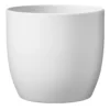 GoodHome Katu White Ceramic Round Plant Pot (Dia)33cm 1 GoodHome Katu White Ceramic Round Plant Pot (Dia)33cm -Greenie Shop goodhome katu white ceramic round plant pot dia 33cm5059340328393 02c
