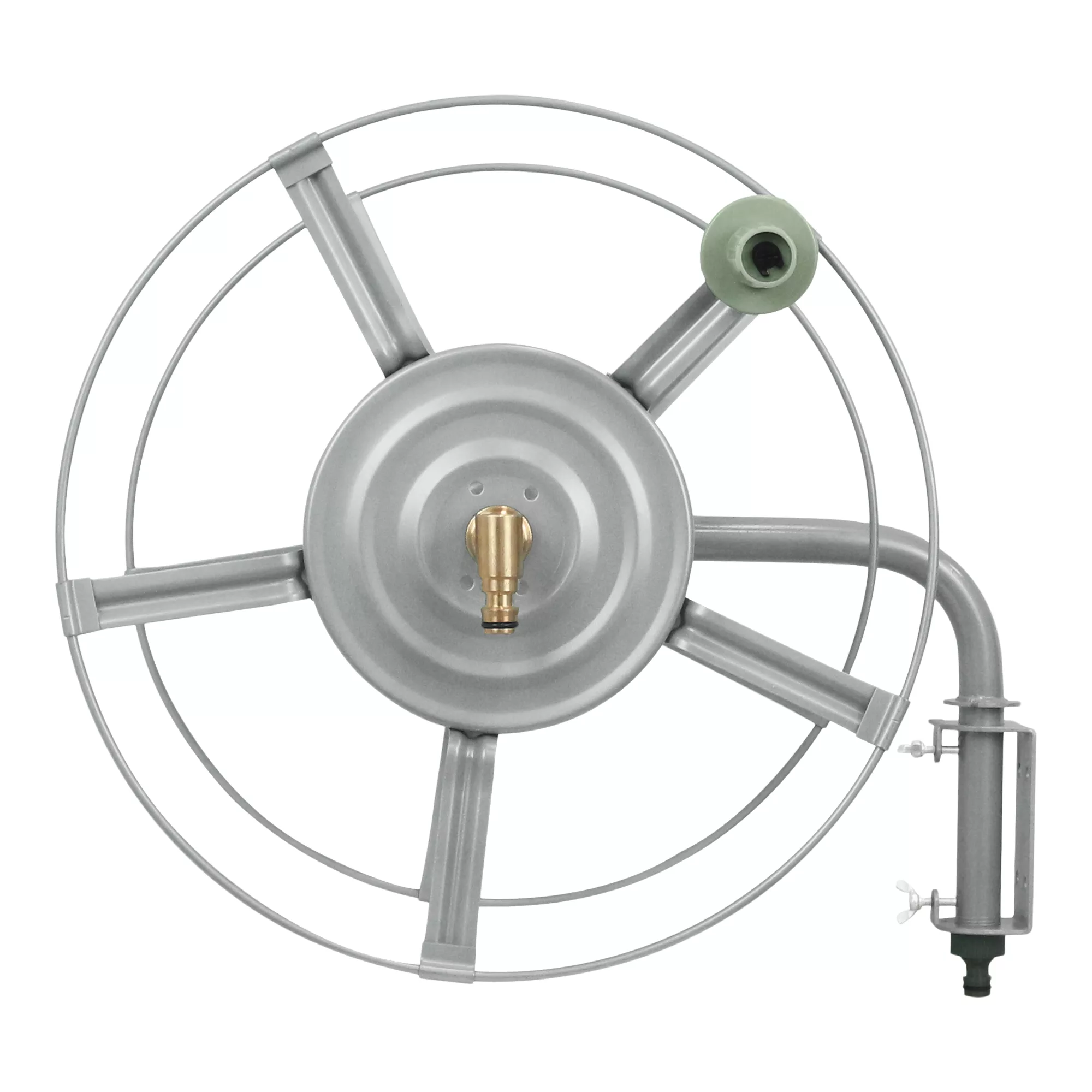 GoodHome Watering Wall-mounted Empty Hose Reel Without Wheels 3 GoodHome Watering Wall-mounted Empty Hose Reel Without Wheels