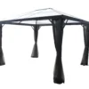 GoodHome Yallis Ebony Rectangular Gazebo, (W)3m (D)3.65m - Assembly Required -Greenie Shop goodhome yallis ebony rectangular gazebo w 3m d 3 65m assembly required5059340125527 01c