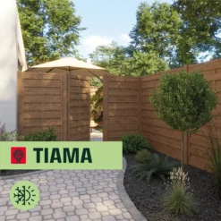 Klikstrom Tiama Pine Horizontal Slats Gate, (H)1.8m (W)0.9m 10 Klikstrom Tiama Pine Horizontal Slats Gate, (H)1.8m (W)0.9m -Greenie Shop klikstrom tiama pine horizontal slats gate h 1 8m w 0 9m5059340668338 41i