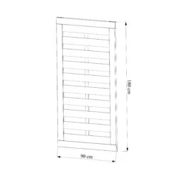 Klikstrom Tiama Pine Horizontal Slats Gate, (H)1.8m (W)0.9m 11 Klikstrom Tiama Pine Horizontal Slats Gate, (H)1.8m (W)0.9m -Greenie Shop klikstrom tiama pine horizontal slats gate h 1 8m w 0 9m5059340668833 01t