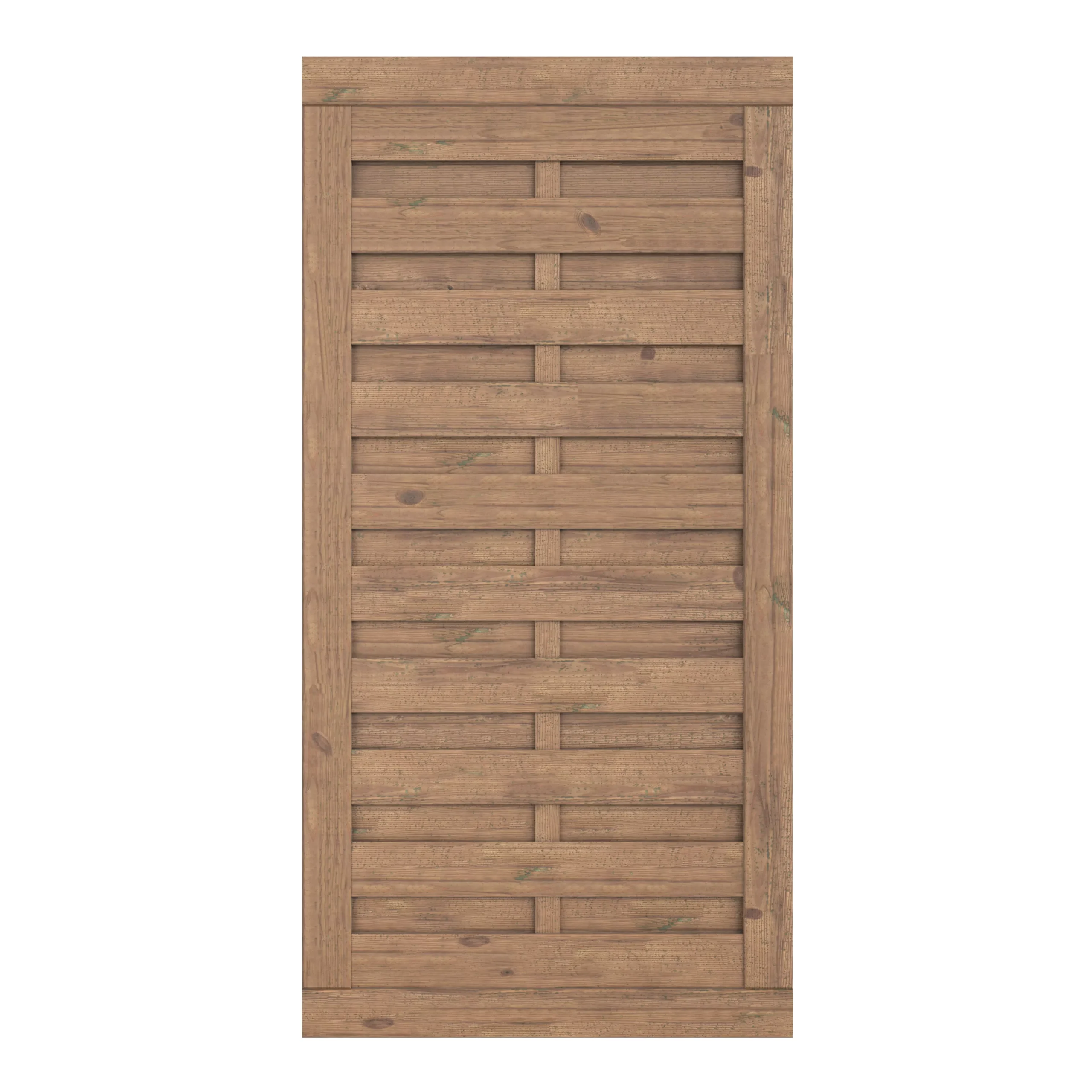 Klikstrom Tiama Pine Horizontal Slats Gate, (H)1.8m (W)0.9m 3 Klikstrom Tiama Pine Horizontal Slats Gate, (H)1.8m (W)0.9m