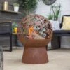 La Hacienda Globe Steel Firepit 2 La Hacienda Globe Steel Firepit -Greenie Shop la hacienda globe steel firepit5055025586089 01i bq