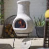 La Hacienda Wela Clay Chiminea 2 La Hacienda Wela Clay Chiminea -Greenie Shop la hacienda wela clay chiminea5055025672096 02i bq
