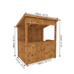 Mercia 6x4 Pent Tongue & Groove Garden Bar 11 Mercia 6x4 Pent Tongue & Groove Garden Bar -Greenie Shop mercia 6x4 pent tongue groove garden bar5029442002538 01t BQ