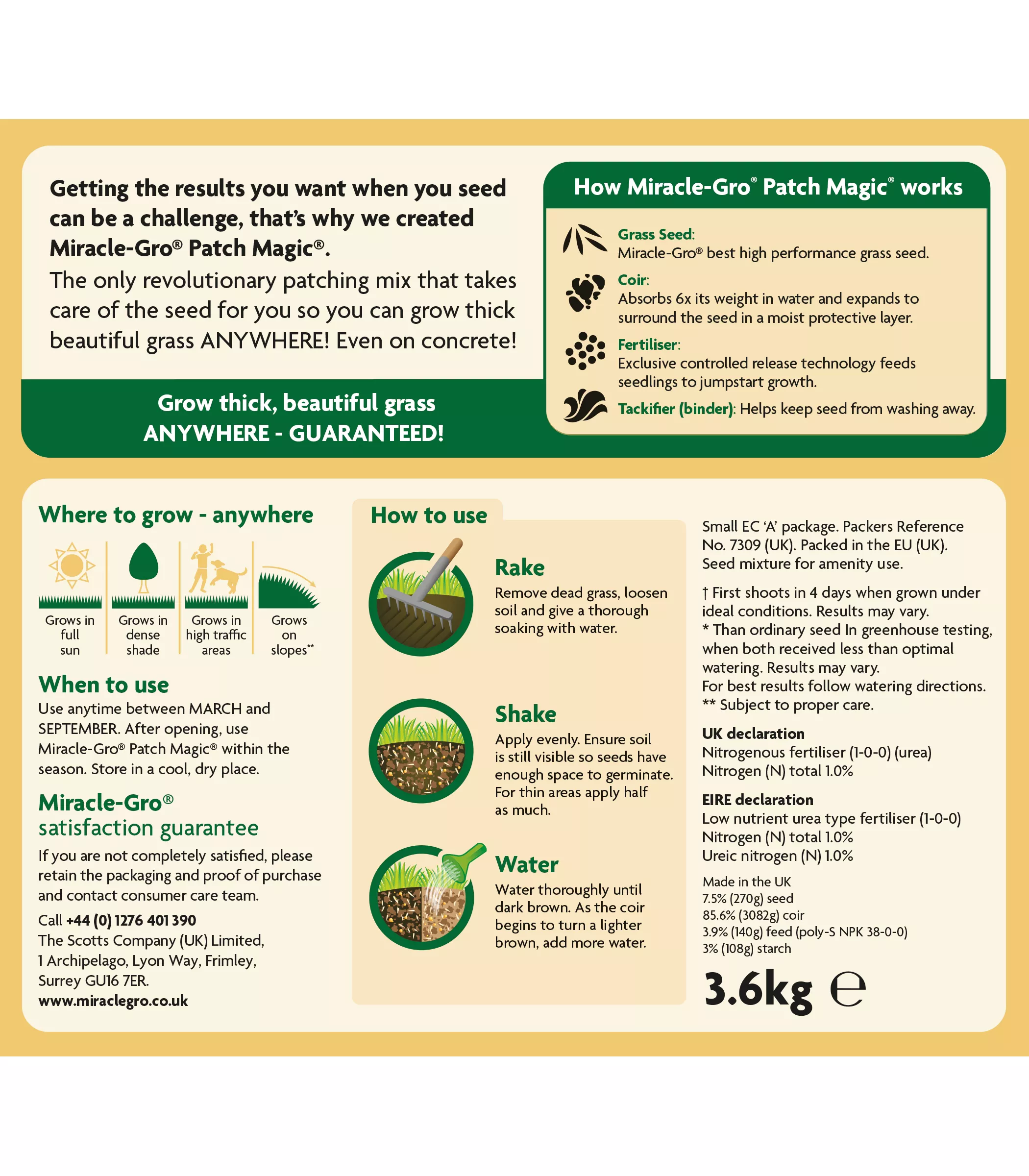 Miracle-Gro Patch Magic Plant Feed 16m² 3.6kg 4 Miracle-Gro Patch Magic Plant Feed 16m² 3.6kg - Image 2