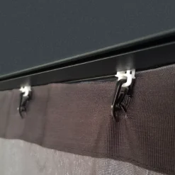 Palram - Canopia Dallas Grey Polyester (PES) Gazebo Curtain, Pack Of 4 (L)2120mm (W)5070mm -Greenie Shop palram canopia dallas grey polyester pes gazebo curtain pack of 4 l 2120mm w 5070mm7290108602715 03i