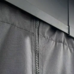 Palram - Canopia Dallas Grey Polyester (PES) Gazebo Curtain, Pack Of 4 (L)2120mm (W)5070mm -Greenie Shop palram canopia dallas grey polyester pes gazebo curtain pack of 4 l 2120mm w 5070mm7290108602715 05i