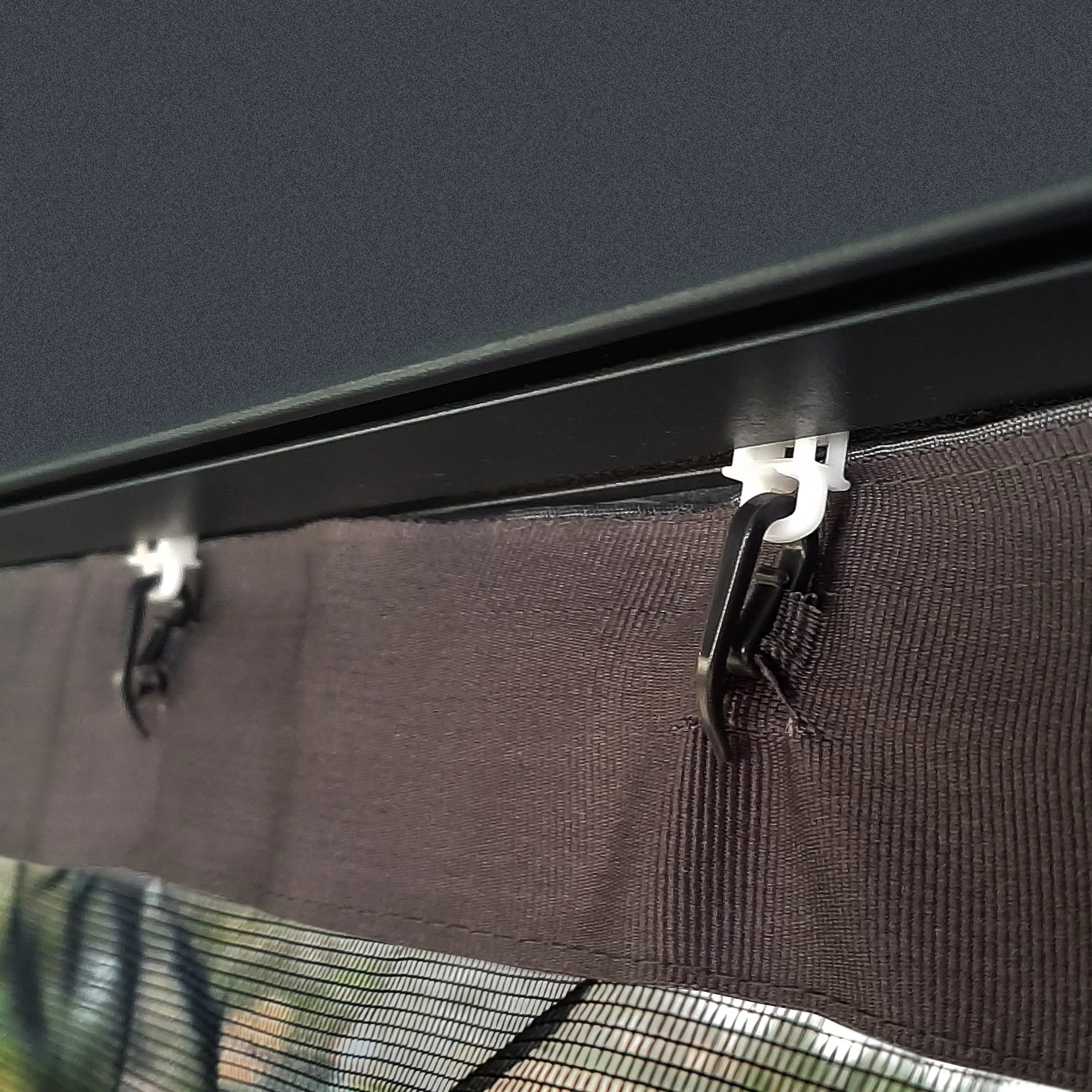 Palram - Canopia Dallas Grey Polyester (PES) Gazebo Netting, Pack Of 4 (L)2120mm (W)4400mm 5 Palram - Canopia Dallas Grey Polyester (PES) Gazebo Netting, Pack Of 4 (L)2120mm (W)4400mm - Image 3