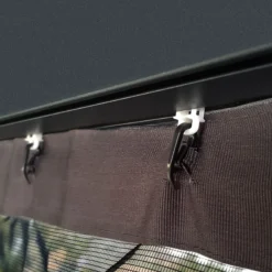 Palram - Canopia Dallas Grey Polyester (PES) Gazebo Netting, Pack Of 4 (L)2120mm (W)5070mm -Greenie Shop palram canopia dallas grey polyester pes gazebo netting pack of 4 l 2120mm w 5070mm7290108602722 03i