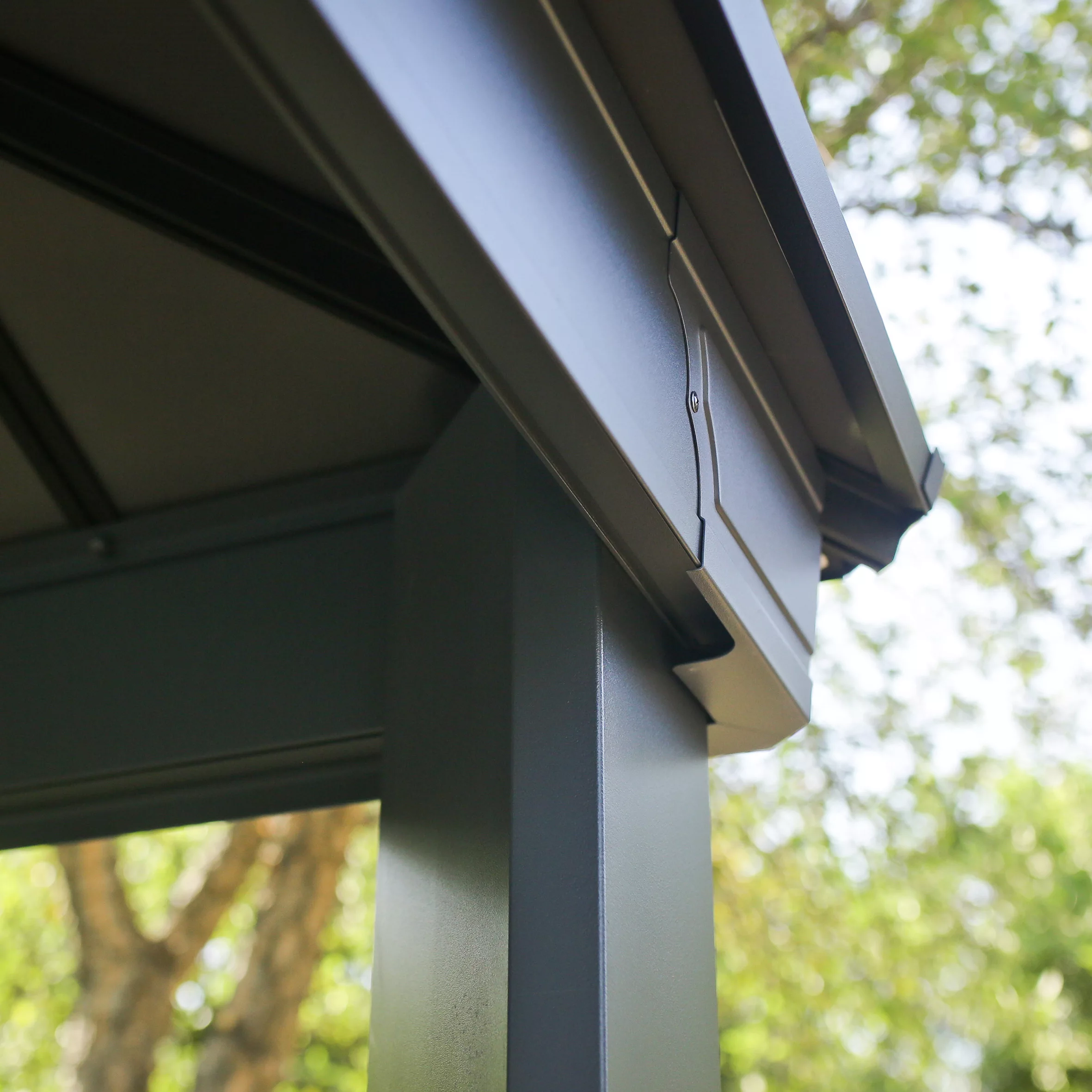 Palram - Canopia Dallas Grey Rectangular Gazebo, (W)4.26m (D)3.64m - Assembly Required 6 Palram - Canopia Dallas Grey Rectangular Gazebo, (W)4.26m (D)3.64m - Assembly Required - Image 4