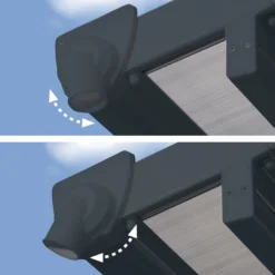 Palram - Canopia Feria Grey Non-retractable Awning, (L)4.25m (H)3.05m (W)3.85m -Greenie Shop palram canopia feria grey non retractable awning l 4 25m h 3 05m w 3 85m7290108134551 04i bq