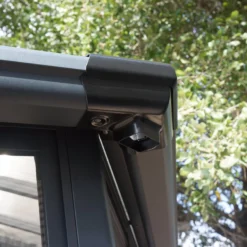 Palram - Canopia Garda Grey Hexagonal Gazebo, (W)5.17m (D)5.95m - Assembly Required -Greenie Shop palram canopia garda grey hexagonal gazebo w 5 17m d 5 95m assembly required7290108137040 07i bq