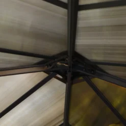 Palram - Canopia Ledro Grey Rectangular Gazebo, (W)2.95m (D)2.95m - Assembly Required -Greenie Shop palram canopia ledro grey rectangular gazebo w 2 95m d 2 95m assembly required7290108136524 08i bq