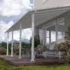 Palram - Canopia Olympia White Non-retractable Awning, (L)7.39m (H)3.05m (W)2.95m -Greenie Shop palram canopia olympia white non retractable awning l 7 39m h 3 05m w 2 95m7290108134322 01i bq