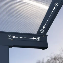 Palram - Canopia Sierra Grey Non-retractable Awning, (L)5.55m (H)3.05m (W)2.99m -Greenie Shop palram canopia sierra grey non retractable awning l 5 55m h 3 05m w 2 99m7290108130317 05i bq