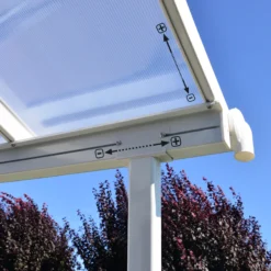 Palram - Canopia Sierra White Non-retractable Awning, (L)3.14m (H)3.05m (W)2.99m -Greenie Shop palram canopia sierra white non retractable awning l 3 14m h 3 05m w 2 99m7290108130300 05i bq