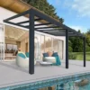Palram - Canopia Stockholm Grey Non-retractable Awning, (L)5.88m (H)3.24m (W)3.41m -Greenie Shop palram canopia stockholm grey non retractable awning l 5 88m h 3 24m w 3 41m7290108602524 02i bq