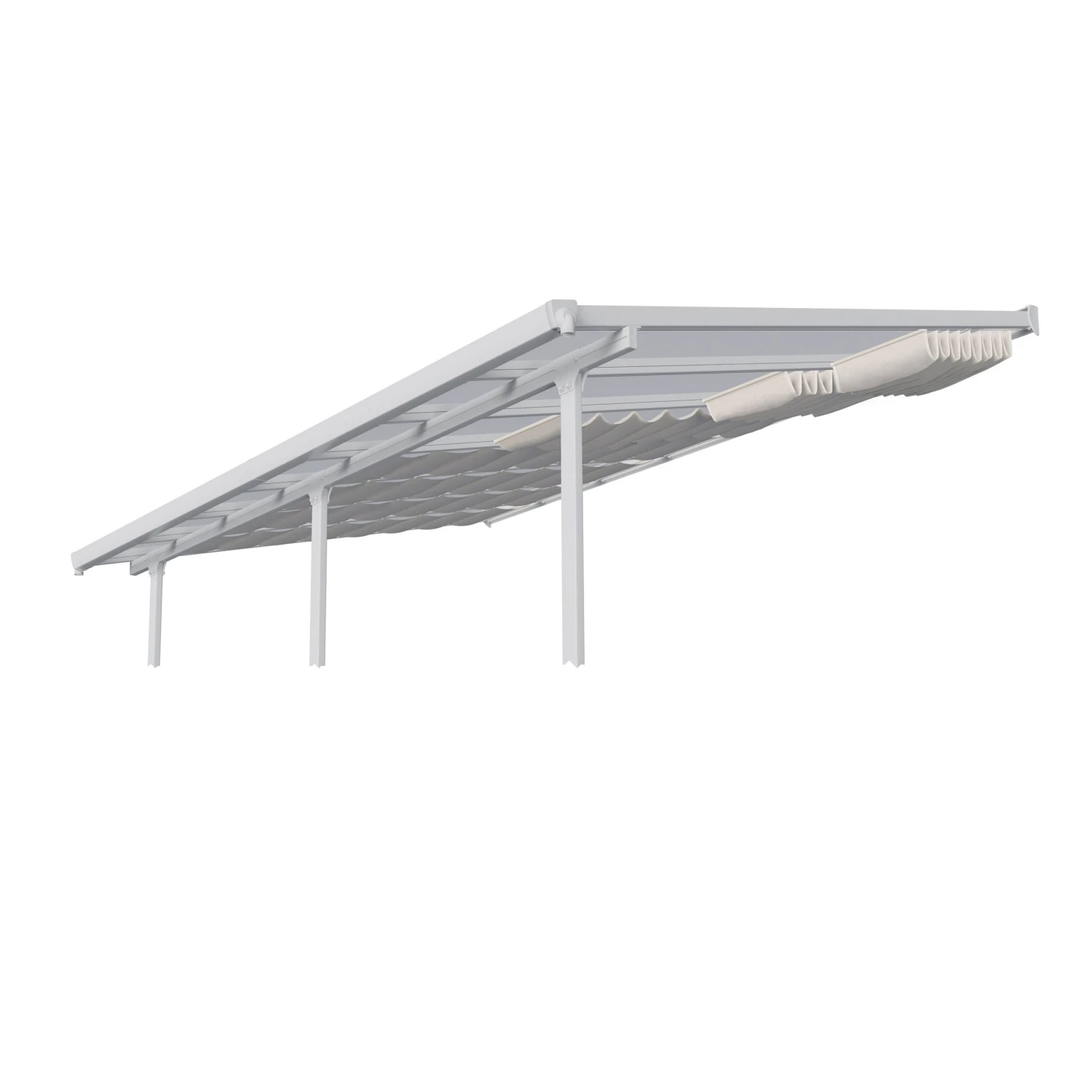 Palram - Canopia White Patio Cover Roof Blind 4 Palram - Canopia White Patio Cover Roof Blind - Image 2