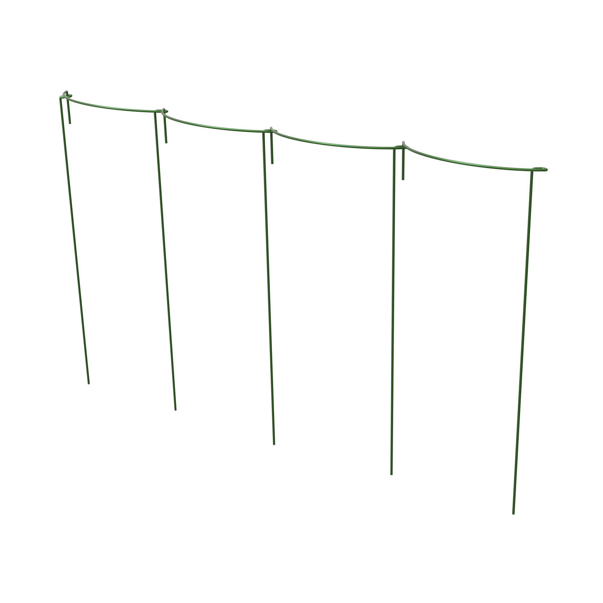 Panacea Steel Curved Plant Support Frame (L)60cm (Dia)25cm, Set Of 4 3 Panacea Steel Curved Plant Support Frame (L)60cm (Dia)25cm, Set Of 4