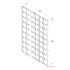 Pine Trellis Panel, Pack Of 3 (W)120cm X (H)183cm 6 Pine Trellis Panel, Pack Of 3 (W)120cm X (H)183cm -Greenie Shop pine trellis panel pack of 3 w 120cm x h 183cm5013053173336 18bq