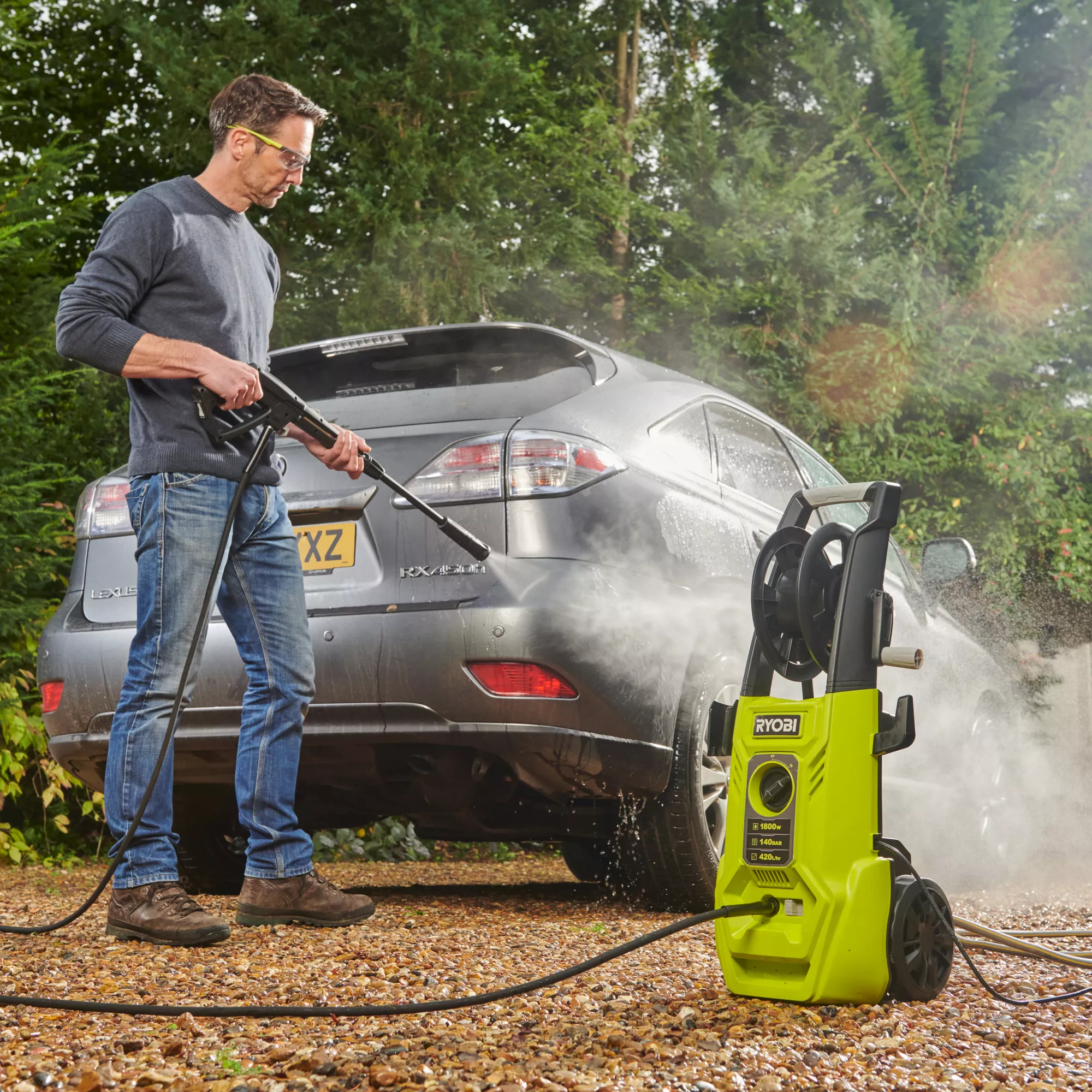 Ryobi Corded Pressure Washer 1.8kW RY140PWA 4 Ryobi Corded Pressure Washer 1.8kW RY140PWA - Image 2