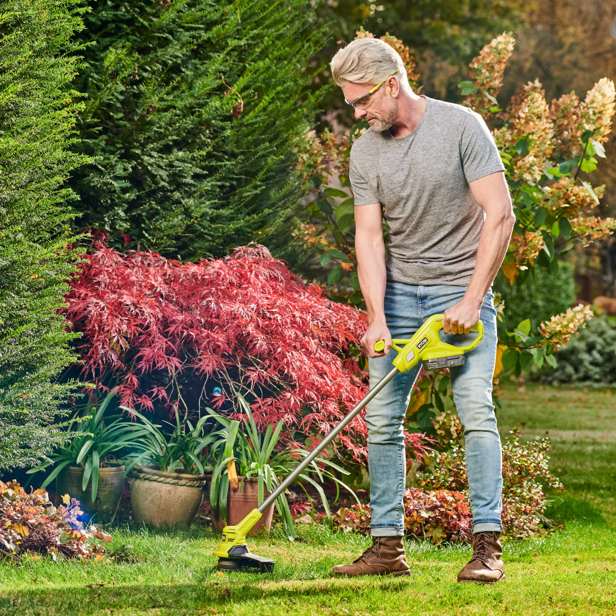 Ryobi ONE+ 18V 230mm Cordless Grass Trimmer RY18LT23A-120 5 Ryobi ONE+ 18V 230mm Cordless Grass Trimmer RY18LT23A-120 - Image 3