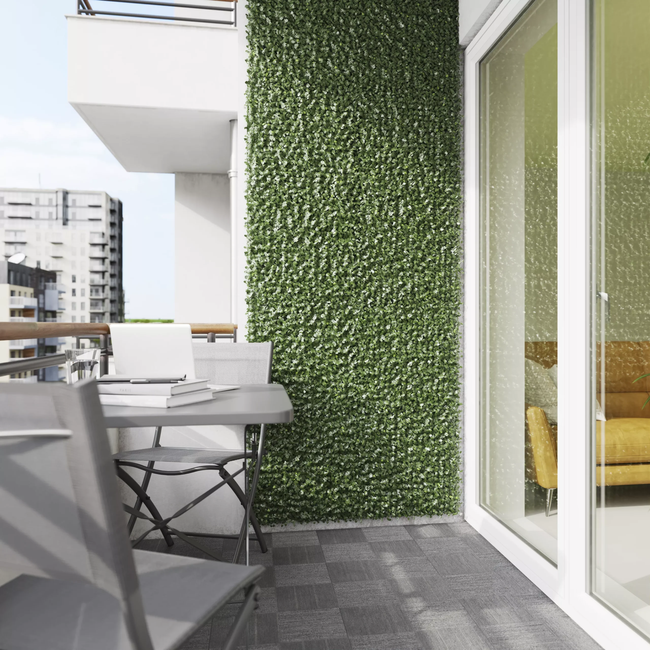 Vertical Square Artificial Plant Wall, (H)0.5m (W)0.5m 8 Vertical Square Artificial Plant Wall, (H)0.5m (W)0.5m - Image 6